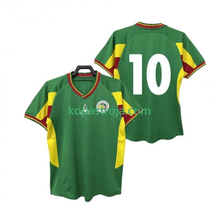 Billiga Fotbollströjor Senegal 10 Retro Borta tröja 2002 Kortärmad